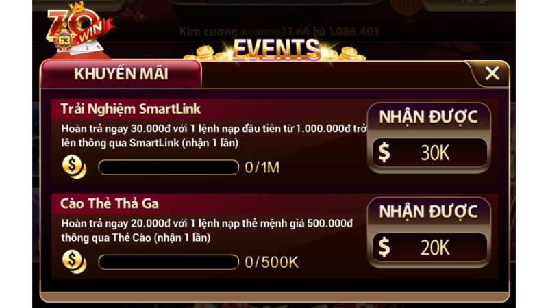 Khuyến mãi tại Zowin