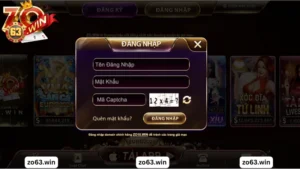 Đăng nhập Zowin